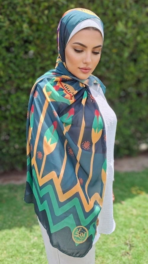 Celestial Lotus Scarf – TYMH | Elegant Hijab & Headscarf - TYMH تيمه