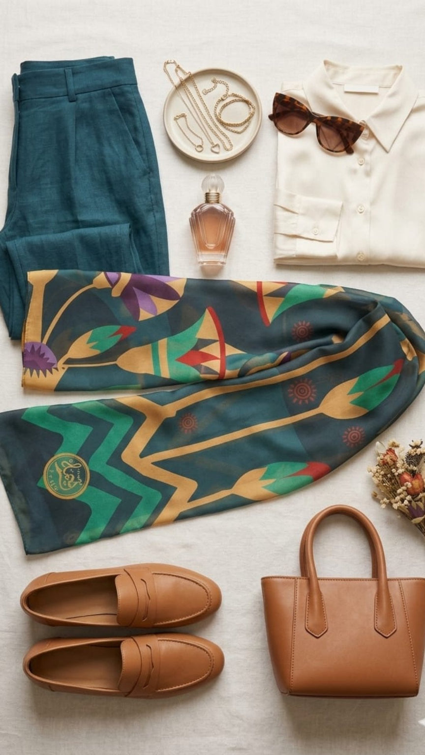 Celestial Lotus Scarf – TYMH | Elegant Hijab & Headscarf - TYMH تيمه