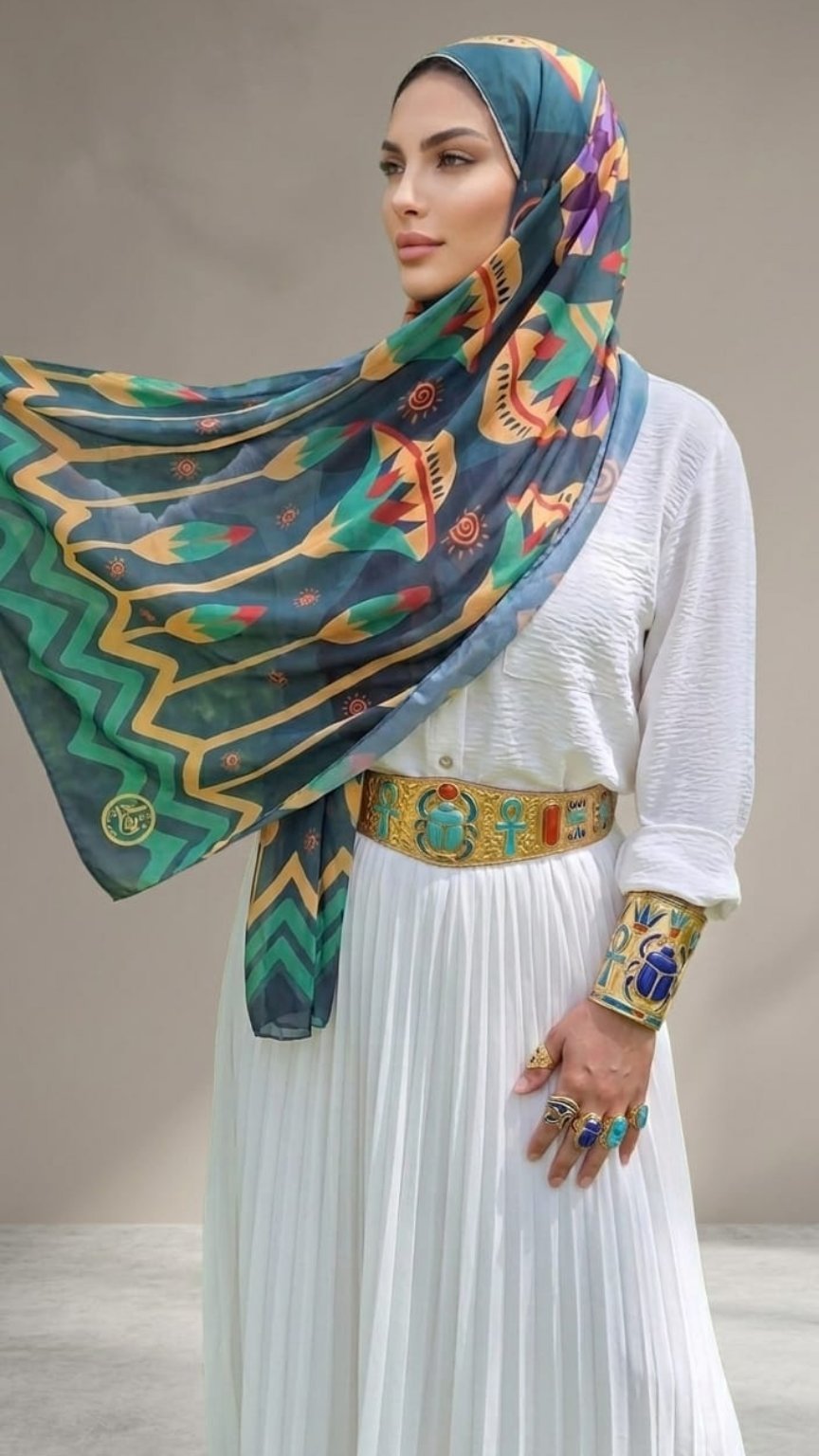 Lotus Scarf – TYMH | Elegant Hijab & Headscarf - TYMH تيمه